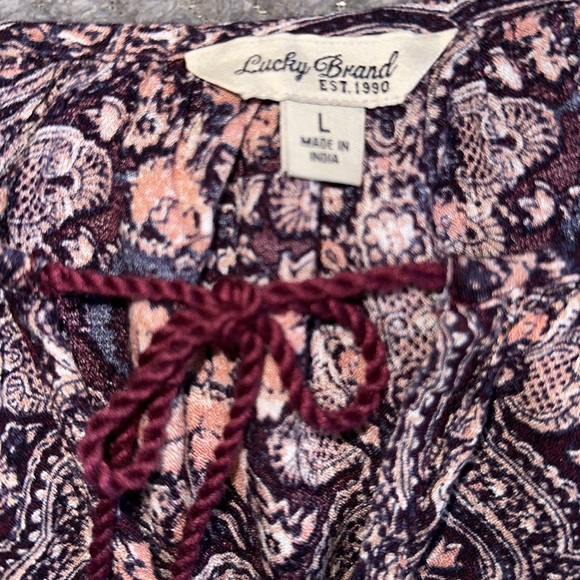 Lucky brand, blouse size large S/S - Picture 12 of 12